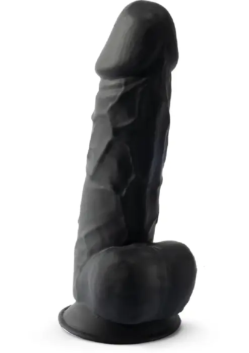 Silex-D Model 1 reālistisks dildo – 21.6 cm (8.5″) – Melns