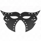 KINK Cat Face Mask Model 2 – melna mākslīgās ādas maska, 29x15 cm — Foto 1