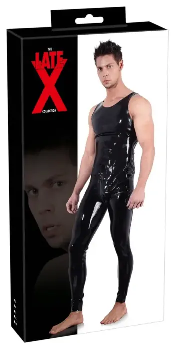 Lateksa vīriešu catsuit – L
