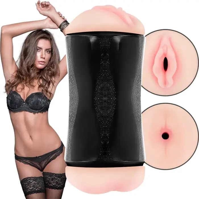 Jamyjob Randy dviejų įėjimų intymus prietaisas TPE 15 cm kūno spalva