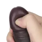 LoveToy Sliding Skin Pro II – dual-layer realistic silicone dong – black – 21,6 cm (8,5'') — Photo 12