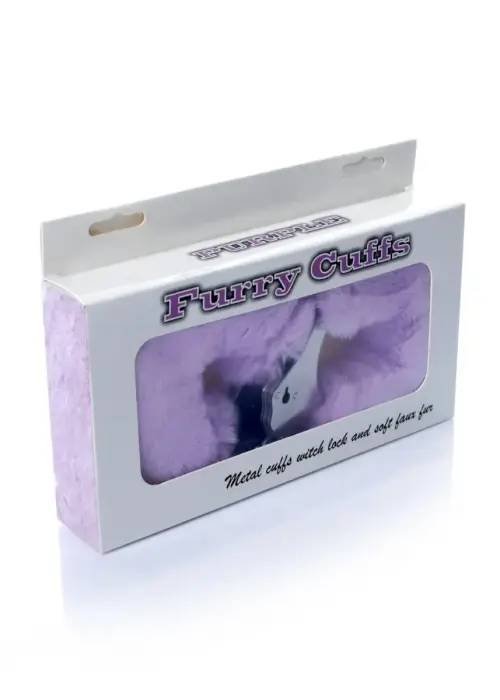 Kajdanki Fetish B - Series- Furry Cuffs Purple Photo
