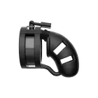 Mancage Model 18 Silicone Chastity Device with Split Strap 9 cm Black — Photo 2