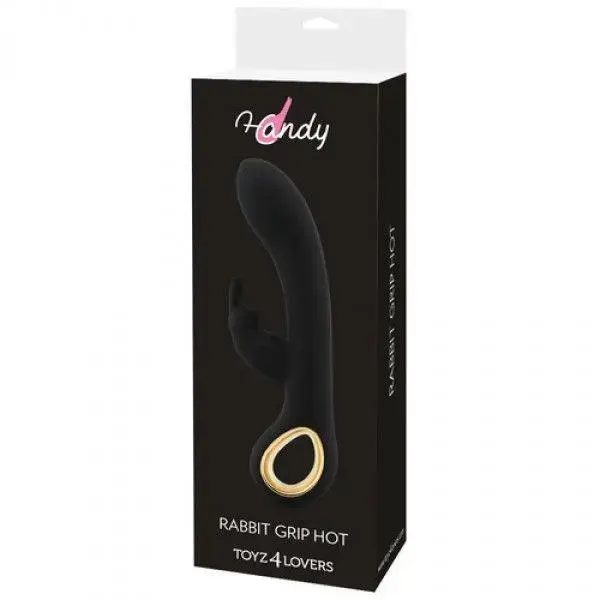 Handy Rabbit Grip вибратор-кролик с подогревом – черный