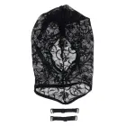 SPORTSHEETS SEX AND MISCHIEF Lace Hush Hood – прозрачное цветочное кружево – сенсорный капюшон – регулируемые ремни — Фото 4