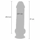 TOYJOY Get Real Deluxe Anatomic Model Extra Thick dildo – 31 cm (12.2″) – miesas krāsa — Foto 4