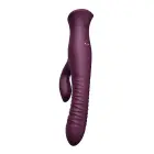 Mose кролик-вибратор с функцией толчков и подогревом – 25.8 cm (10.2″) – фиолетовый — Фото 3