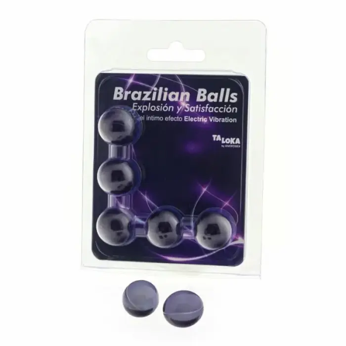 Taloka Brazilian Balls массажные гелевые капсулы – эффект электрической вибрации – 5 шт.