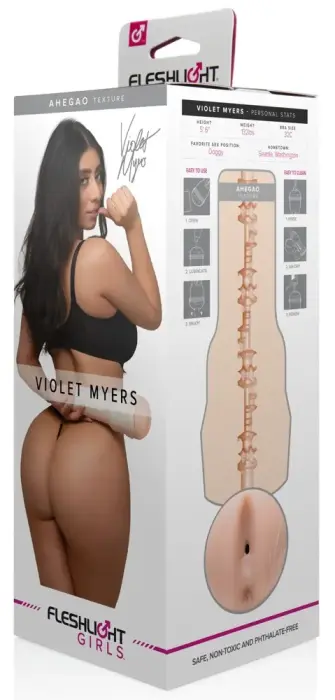 Fleshlight Girls Violet Myers Ahegao – реалистичный анальный мастурбатор – 25 см