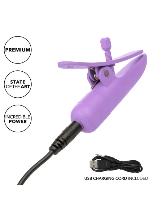 Nipplettes uzlādējamās knupīšu skavas – violetas Foto 6