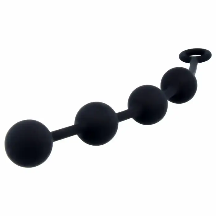 Nexus Excite lielās silikona anālās bumbiņas – 21 cm – Melns