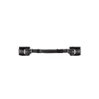 Ouch! Bonded Leather Handcuffs with Handle – Black — Photo 4