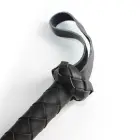 OPR-3010023 mākslīgās ādas pātaga – 150 cm – melna — Foto 3