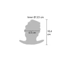 Invader atviras kištukas XL – 23+ cm – Juodas Photo