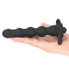 Vibrating Rock Balled Double Prober – носимое кольцо на пенис с анальным зондом – 13 см — Фото 11