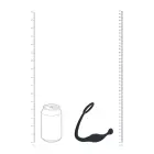 Silikona dzimumlocekļa gredzens ar prostatas stimulatoru – S – melns Foto 6