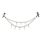 Daggers - Double Chain Nipple Clamps – Black and Silver — Photo 9