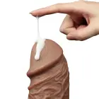LoveToy Legendary Realistic Chubby Dildo – realistiškas dildo – PVC – kūno spalvos – 26,7 cm — Nuotrauka 9
