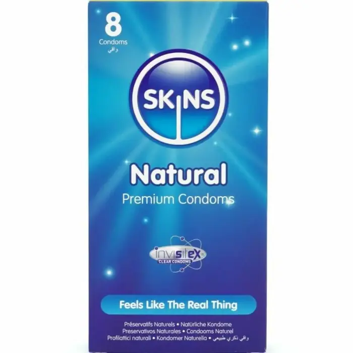 Skins Natural Premium Ultra-thin Vanilla Flavored Condoms – 8 pcs.
