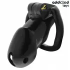 Addicted Toys Locked Midnight Cell L izmēra anatomisks šķīstības būris – melns – 107 mm — Foto 2