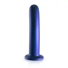 Гладкий силиконовый G-поинт дилдо – 17 cm (7″) – синий — Фото 3