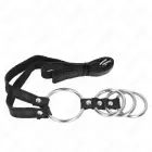KINK Adjustable 4 Connected Metal Rings with Leather Belt 112 cm — Photo 4