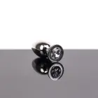 Jeweled Hollow Butt Plug – M – 7.7 cm – Clear — Photo 2