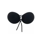 Close Ties līmējamais krūšturis ar šņorējamu priekšpusi – melns – One Size Foto 3