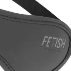 Fetish Submissive Vegan Leather Mask II with Neoprene Lining Adjustable – Black — Photo 3