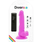 Diversia painduv vibreeriv dildo – 18 cm (7″) – lilla — Foto 6