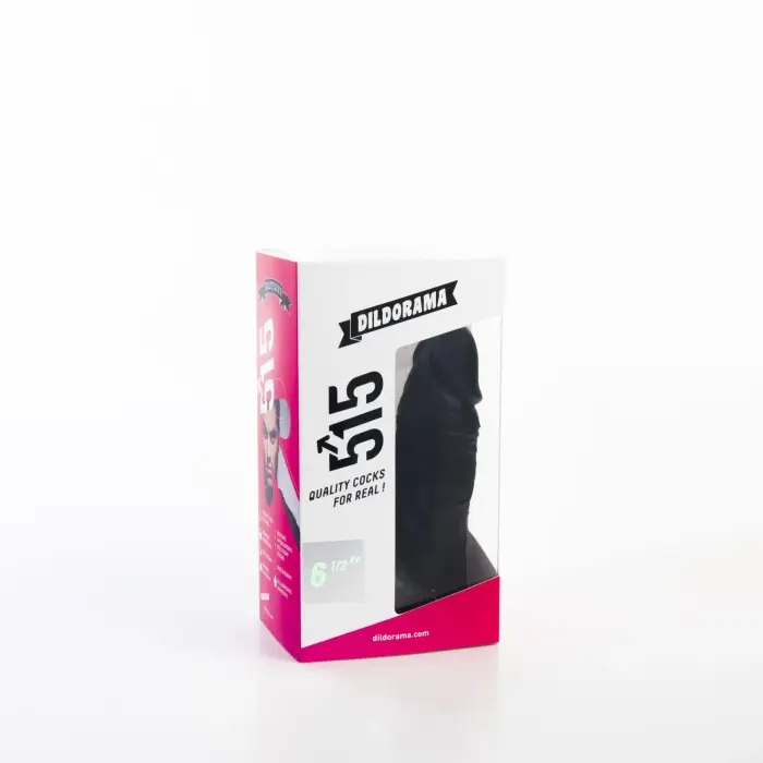 Dildorama 515 Line realistlik dildo – 16.5 cm (6.5″) – Must