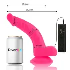 Diversia Flexible Vibrating Dildo – 21.5 cm (8.5″) – Pink — Photo 2