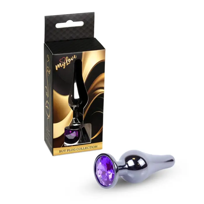 MyLove Toys Jewellery Dark Silver anaaltapp – 9.5 cm (3.7″) – Lilla