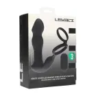 Remote Control Vibrating Thrusting Come-Hither Silicone Prostate Stimulator with Cockring – 10 cm – Black — Photo 2