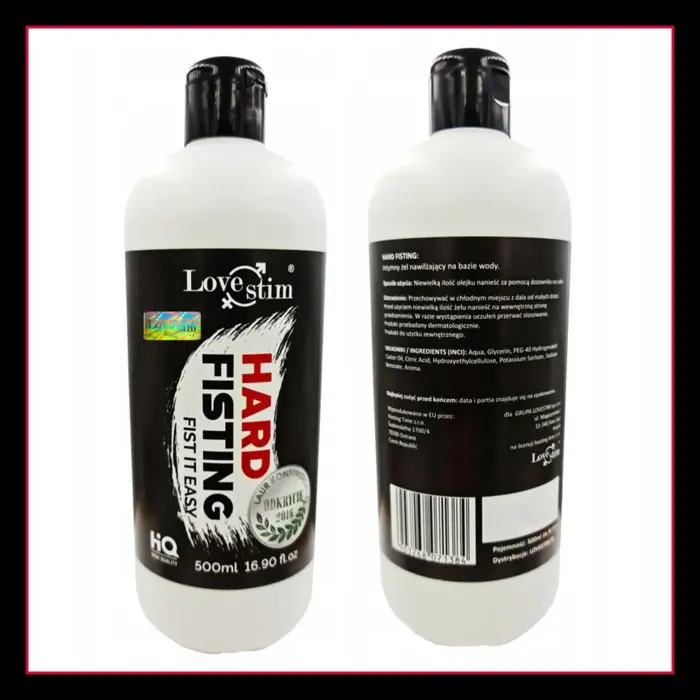 LoveStim Hard Fisting anālais lubrikants – 500 ml Foto 2