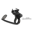 BULL WARRIOR - Vibrating Cock Ring with Sleeve – Black — Photo 7