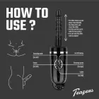 Teazers поршневая силиконовая интимная машина с присоской – 23 см – чёрная — Фото 3