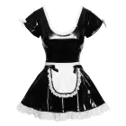Black Level Maid Costume Dress with Apron and Lace – Black – S — Photo 5
