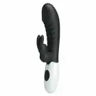 PRETTY LOVE Naughty Bunny Rabbit Vibrator – 20 cm (7.9″) – Black — Photo 1