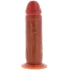 Vibruojantis dildo su apyvarpe – 19 cm (7.5″) – kūno spalva — Nuotrauka 3