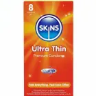 Skins Ultra Thin Premium Latex Condoms 8-Pack – Extra Lubricated, 55 mm — Photo 1