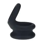LEVELZ Wide Double O silikoninis varpos žiedas – M – juodas — Nuotrauka 4