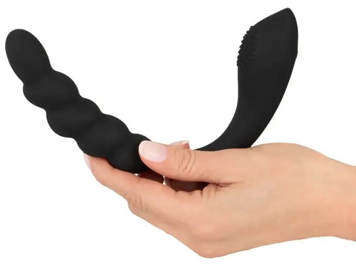 Black Velvets lokāms dubultais vibrators – 26 cm – rozā Foto 10