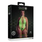 High-Cut Bodysuit – Plus size – Neon Green — Photo 1