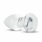 Glas Crystal Clear – smooth glass anal plug – M – 3.9 cm — Photo 2