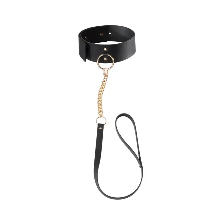 Bijoux Indiscrets MAZE Wide Adjustable Vegan Choker – Black