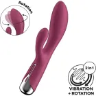 Satisfyer Spinning Rabbit 1 rotējošs truša vibrators – 18 cm – sarkans — Foto 2