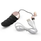 Teazers Sooneline vibreeriv muna puldiga – 6 cm (2.4″) – must — Foto 9
