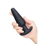 Butties Hefty ar svaru silikona anālais spraudnis – Melns – 18 – 20 cm Foto 4