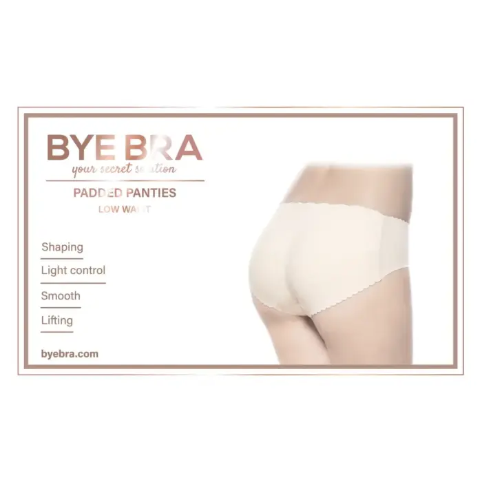 Bye Bra Low Waist Padded Panties – S – Nude